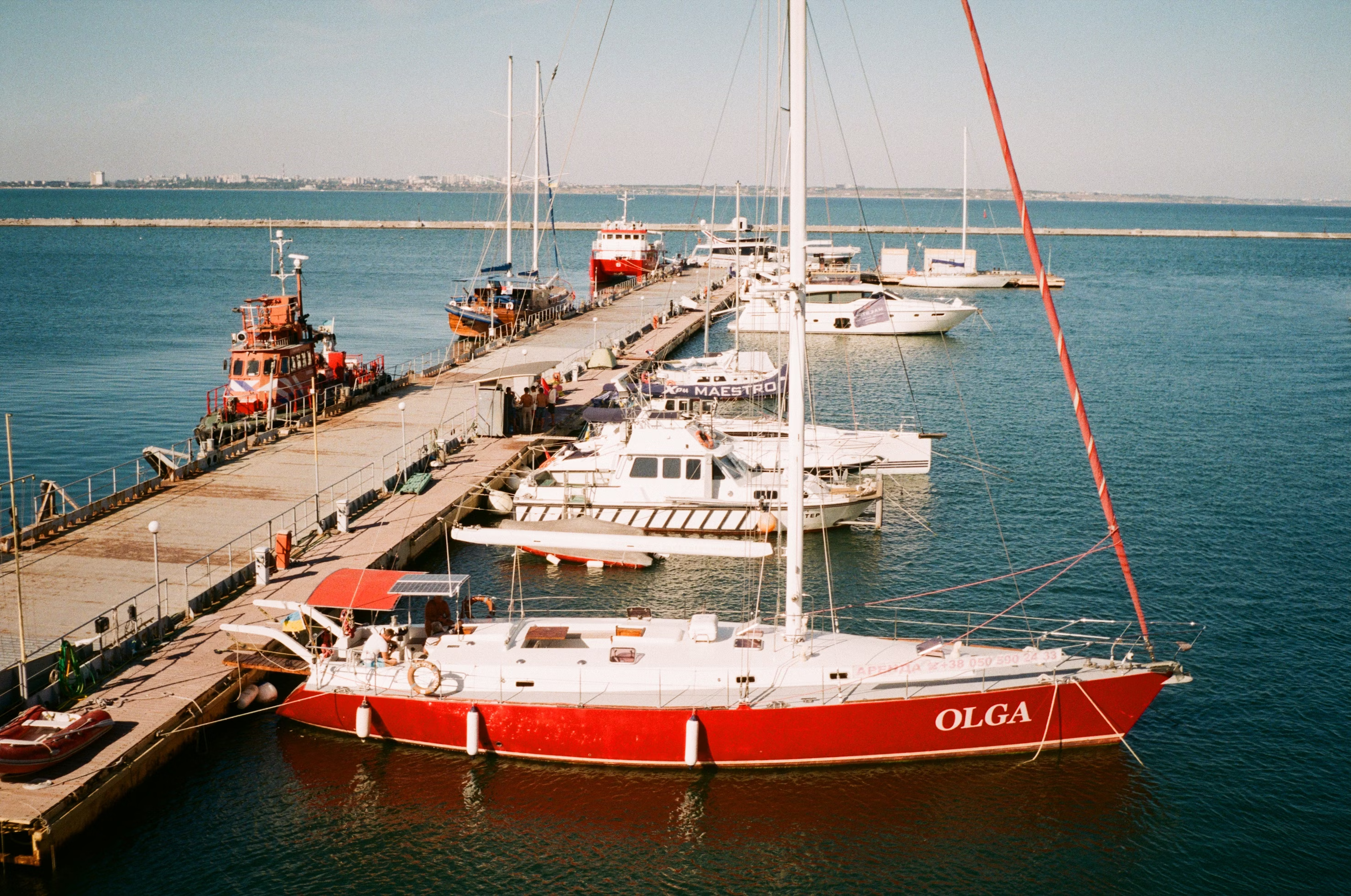 boats at a dock